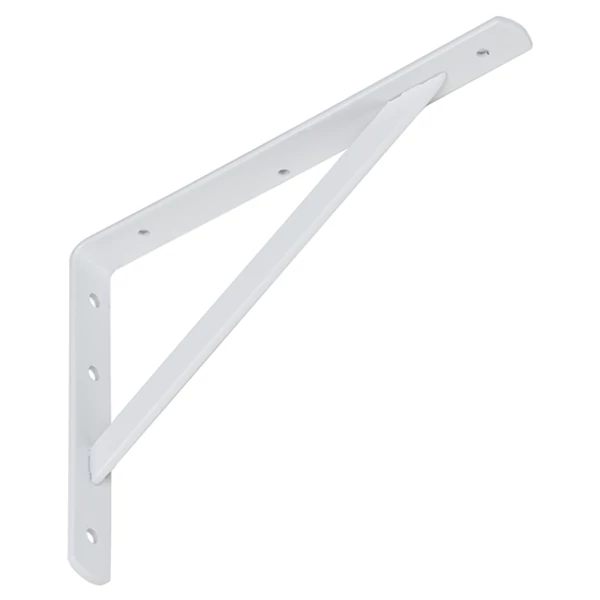 Polctartó konzol fém erősített 300x500x30 mm, fehér