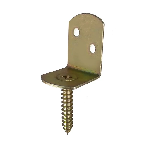 Kerítésrögzítő kapocs "L" 38x34x30 / 2 mm, horganyzott (50 db/csomag)