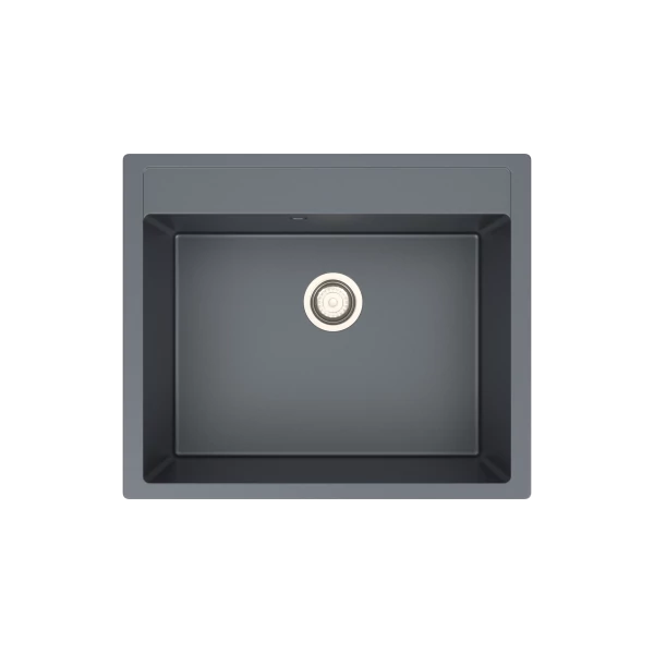 MILAN gránit mosogató szürke, (60 x 50 cm)