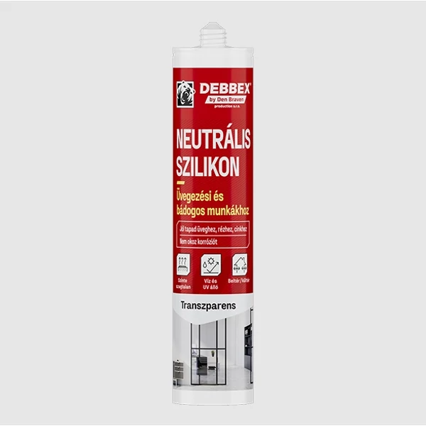 Neutrális szilikon 280 ml, színtelen Den Braven