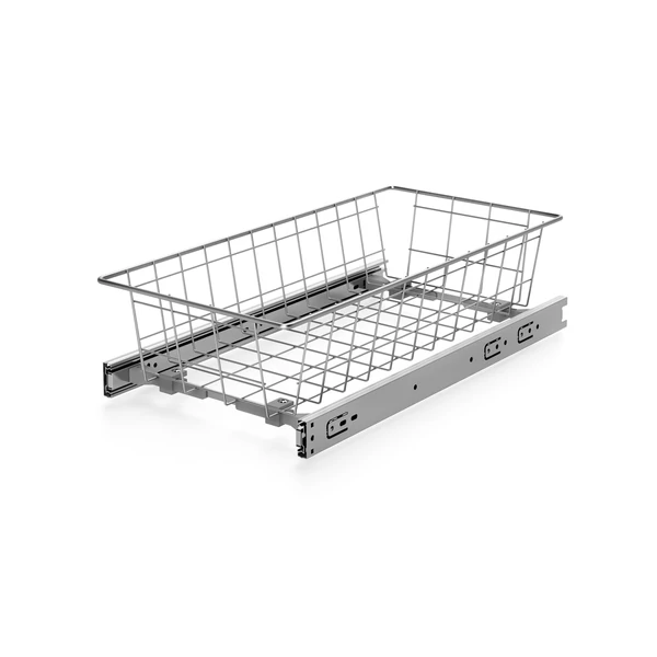 Gardrób kosár 600/150 csapágyas sín, ezüst