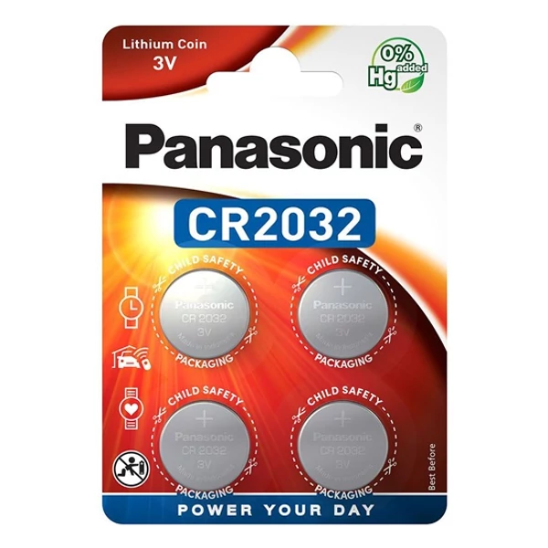 PANASONIC lítium CR2032L gombelem (4 db/cs)