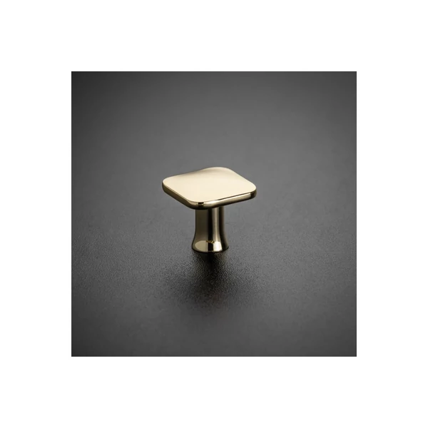 PIAZZA 30x30 mm, fényes arany gombfogantyú