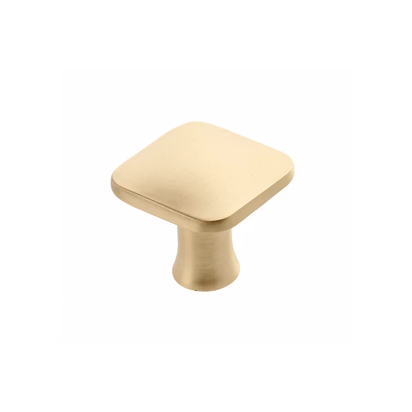 PIAZZA 30x30 mm, szálcsiszolt arany gombfogantyú
