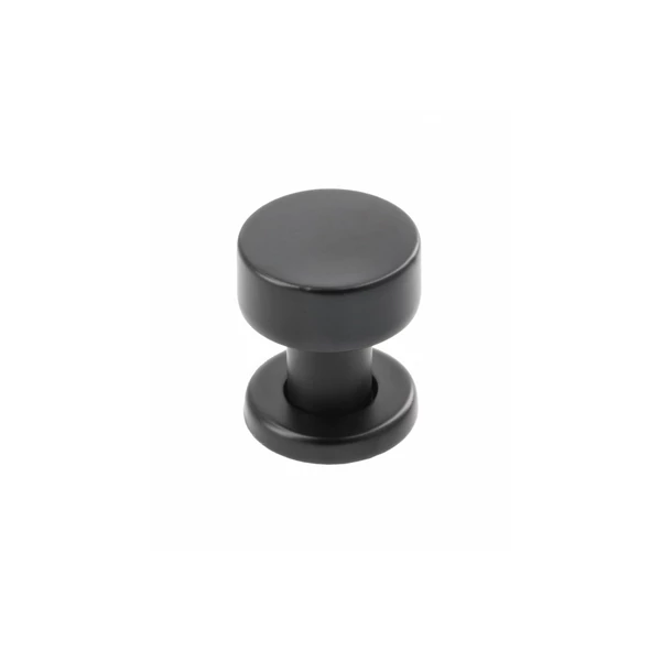 RING 26 mm, matt fekete, gombfogantyú