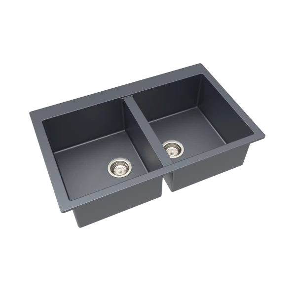 VIVIEN gránit mosogató szürke, (78 x 50 cm)