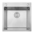 Kép 1/4 - MEX 450 x 450 mm inox, extra mély mosogatótálca, szűrőkosaras leeresztővel, ajándék szappanadagolóval