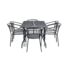 Kép 2/4 - ROJAPLAST ZWMT-83 fém kerti asztal, 150 x 90 x 72 cm - fekete (Méret:)