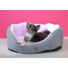 Kép 4/4 - PETSY LILI kutya, macska puha pamut fekhely - szürke-pink - 50 cm