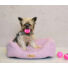 Kép 7/7 - PETSY CONNIE poliészter kutyafekhely - pink-szürke - 75 cm (Méret: 75 x)