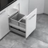 Kép 1/4 - Hulladékgyűjtő szemetes 450 mm, 1x18 + 2x8 literes, világosszürke