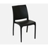 Kép 1/3 - VOLGA 54x46x80 cm műanyag szék, fekete (25 db)