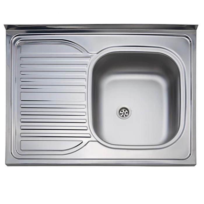 K-311 800x600 mm teletetős rozsdamentes mosogatótálca (peremes)