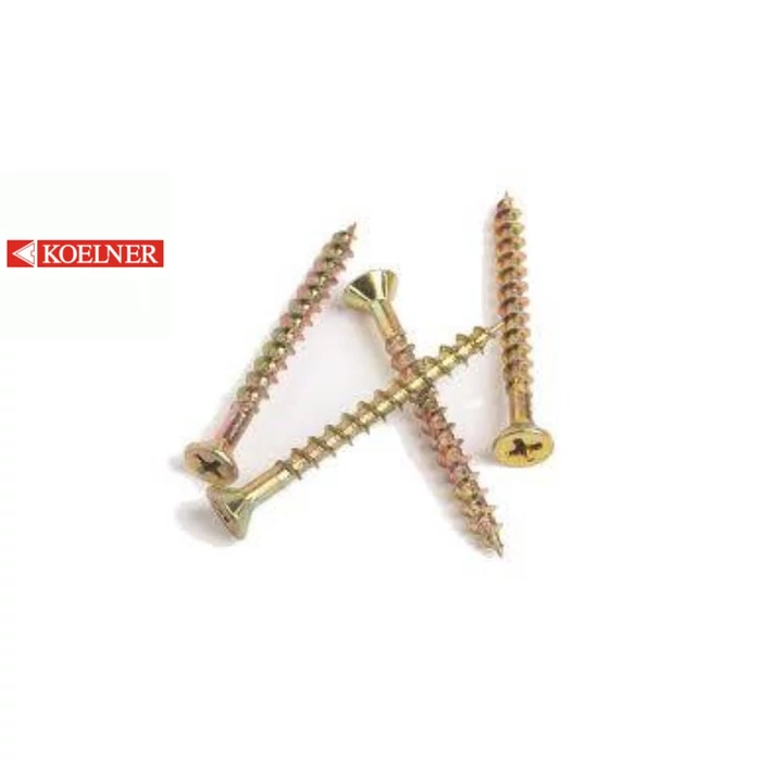 Pozdorjacsavar süllyesztett fejű PZ 3,5 x 12/13 sárga horgany