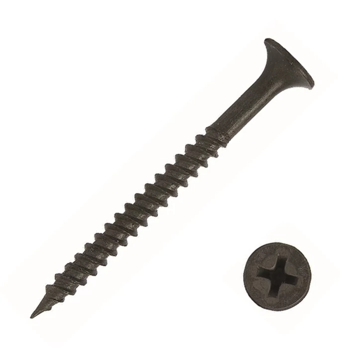 Gipszkartoncsavar fémhez süllyesztett fejű PH 4,2 x 80 mm foszfátozott (80 db/cs)