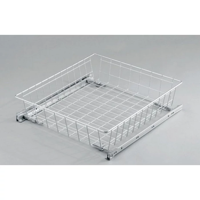 Gardrób kosár 400/150 csapágyas sín, ezüst