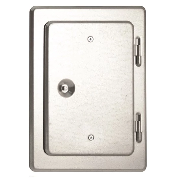 Kéményajtó normál INOX 120 x 180 mm kerettel (200 x 250 mm)