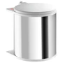 Kép 1/3 - Hulladékgyűjtő szemetes 400 mm, 1x15 literes, acél/fehér