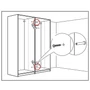 Kép 3/3 - Bútorösszehúzó csavar fém 30-42 mm d=8 (6 db/csomag)