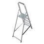 Kép 2/4 - Háztartási létra 4+1 fokos fellépővel (alu) 150 kg 