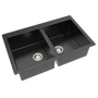 Kép 1/5 - VIVIEN gránit mosogató fekete, (78 x 50 cm)